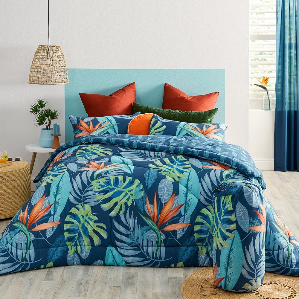 Set Selimut Bercetak Bunga Sawit Botani Tangent