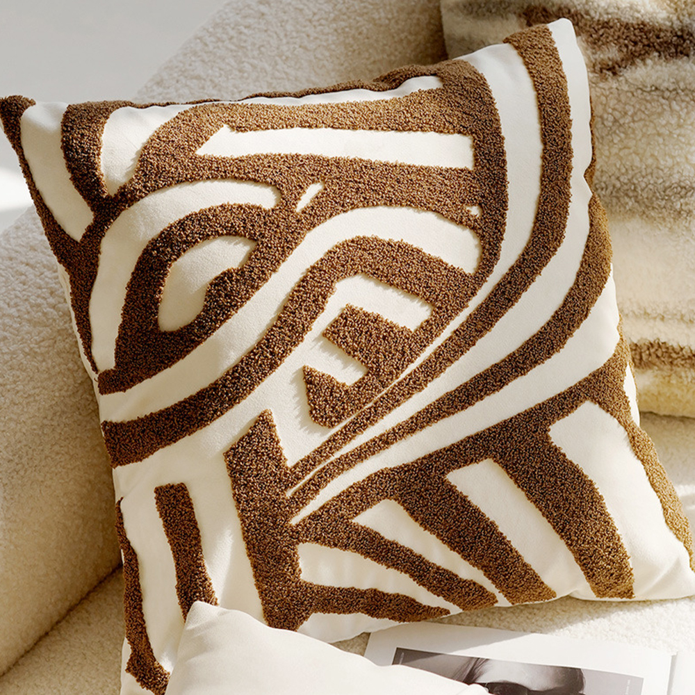 set kusyen khaki high end set bantal deco