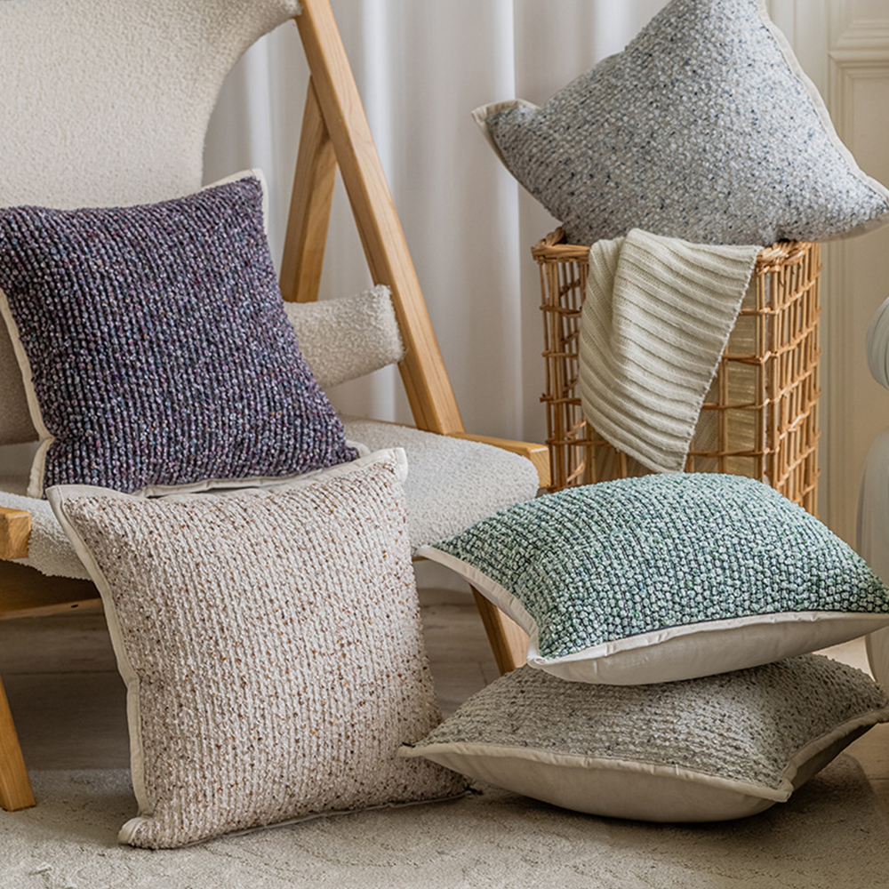 Bantal deko kusyen tenunan berwarna-warni Monet